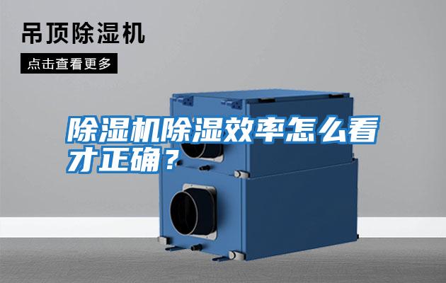 除濕機(jī)除濕效率怎么看才正確？