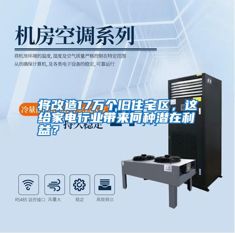 將改造17萬個(gè)舊住宅區(qū)，這給家電行業(yè)帶來何種潛在利益？