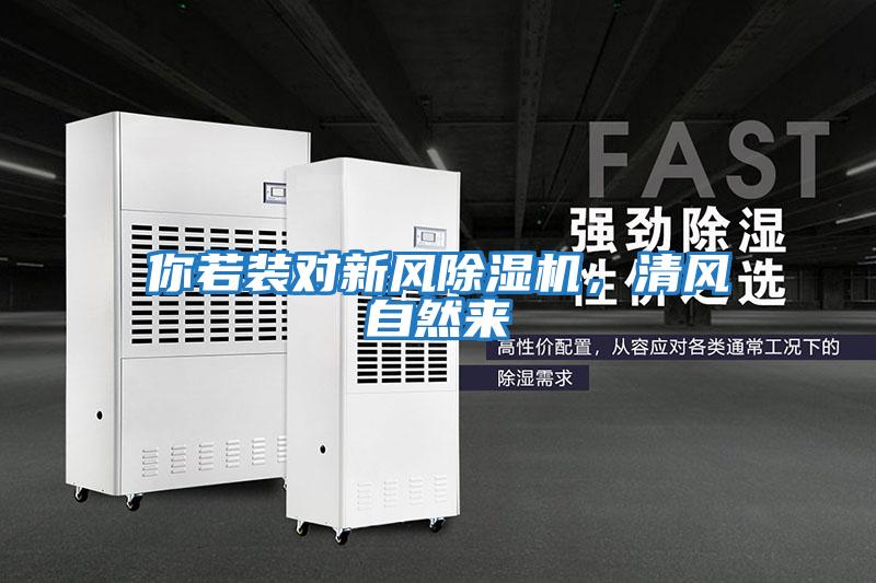 你若裝對新風除濕機，清風自然來