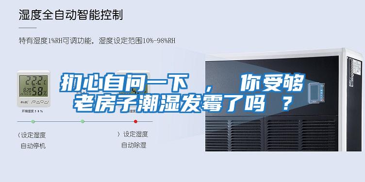 捫心自問一下 ， 你受夠老房子潮濕發霉了嗎 ？