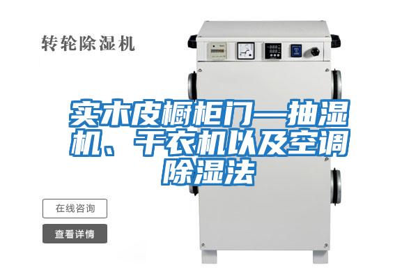 實木皮櫥柜門—抽濕機、干衣機以及空調除濕法