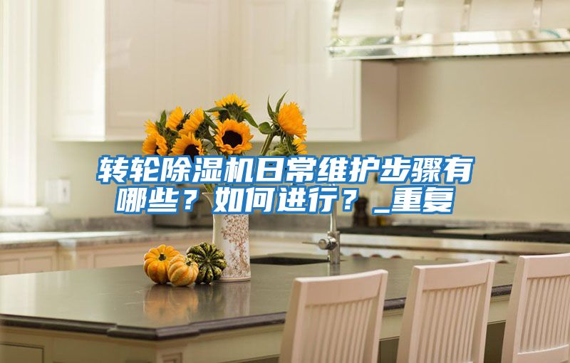 轉輪除濕機日常維護步驟有哪些?如何進行?_重復
